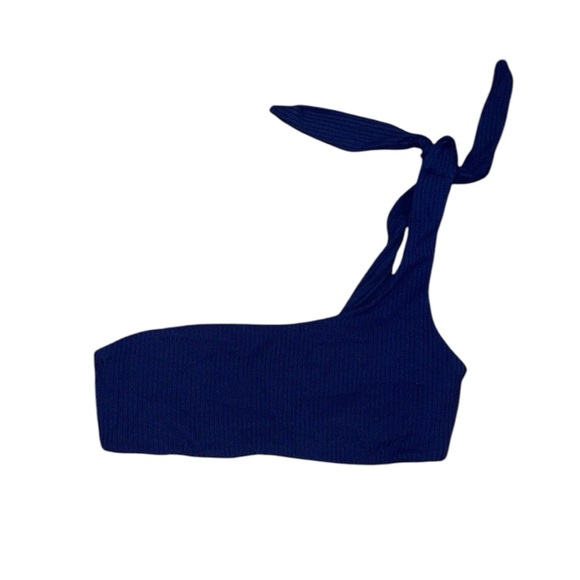 NWT eberjey navy one shoulder swim top